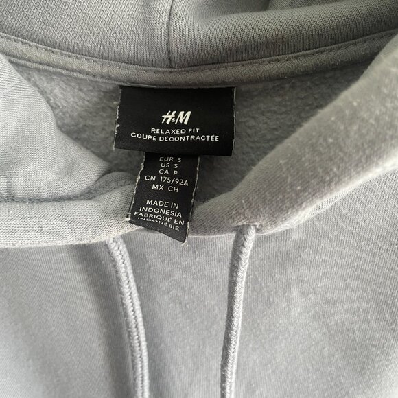 Light blue H&M men's hoodie size M - Picture 2 of 5